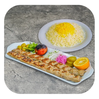 چلو کوبیده گوسفندی