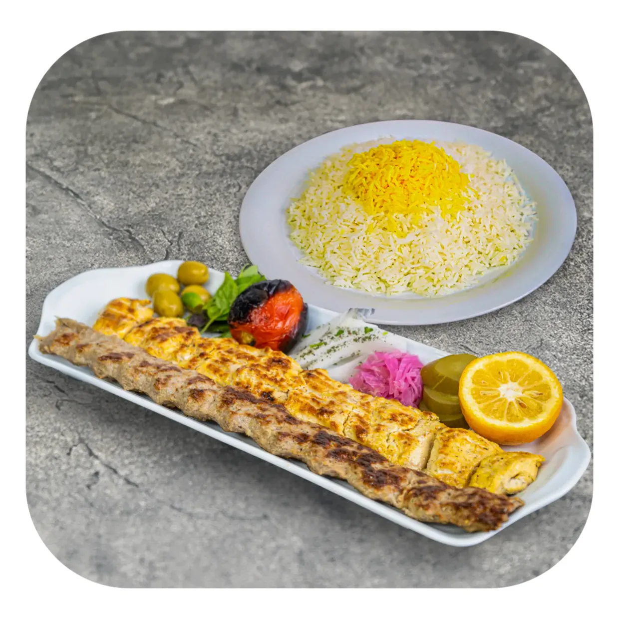 چلو کباب وزیری مخصوص