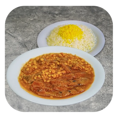 چلو خورشت قیمه بادمجان